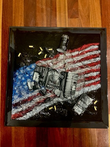 Arte bottiglia jack - bottiglia, daniels